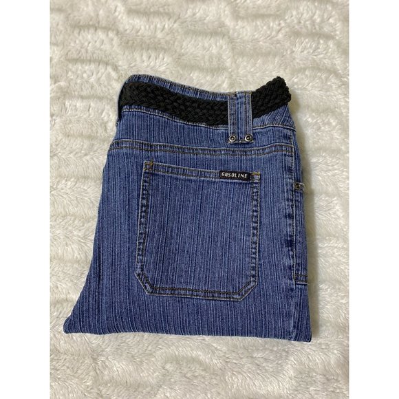 Gasoline straight Leg Stretch Blue Jeans Women's Size 30x25 Vintage NWT - Picture 2 of 12